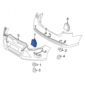 Rear parking aid module Ford Escape MK3 13-19