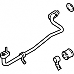 Air conditioning condenser-compressor pipe second Ford Mustang mk6 15-23