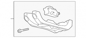 Automatic transmission support with cushion Ford Explorer 20-24 3.0T AWD