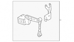 Front right body position sensor with traction control for Land Rover Range Rover Evoque 12-18