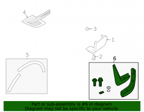 Front mud flaps (set of 2) for Land Rover Range Rover Sport 13-22 with extendable side skirts