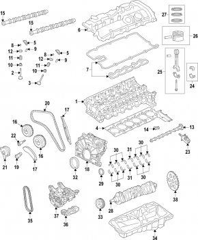 Engine Oil Pump for BMW 3 Series G20 19-25 X4, M40i, 745e xDrive, Z4, X3, M340i xDrive, M440i Gran Coupe, 540i, 540i xDrive