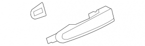Chevrolet Volt 11-15 keyless outer front right door handle