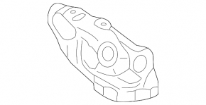 Exhaust manifold protection upper Infiniti QX30 17-17