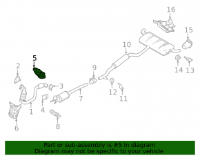 Exhaust manifold protection upper Infiniti QX30 17-17