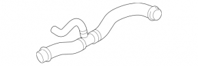 Lower cooling hose for Mercedes W211 E550