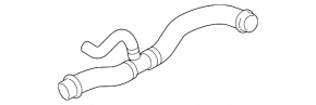 Lower cooling hose for Mercedes W211 E550