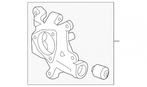 Rear left axle Chevrolet Impala 14-20