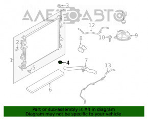 Radiator bracket lower right Ford Escape MK4 20-
