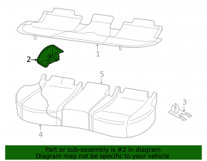 Isofix pad for rear seats 2nd row VW Taos 22-25