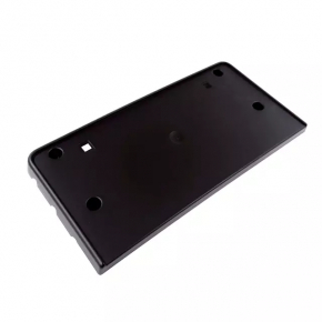 Audi A6 C7 16-18 front bumper license plate holder, black, S-line pack, non-factory holes
