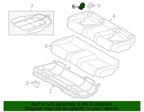 Audi A6 C7 12-18 Rear Row Isofix Plug Beige