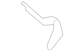 Hood hinge left Audi Q7 4L 10-15