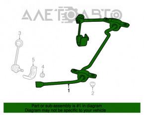 Rear stabilizer Dodge Dart 13-16 14mm