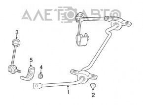 Rear stabilizer Dodge Dart 13-16 14mm