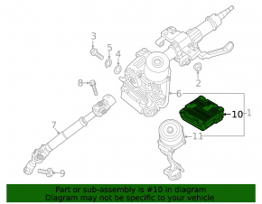 Steering Column Control Unit Kia Soul 14-16