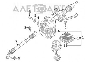 Steering Column Control Unit Kia Soul 14-16