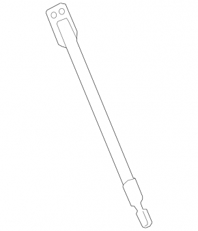 Left tailgate shock absorber for Mitsubishi Outlander 16-22 rest.