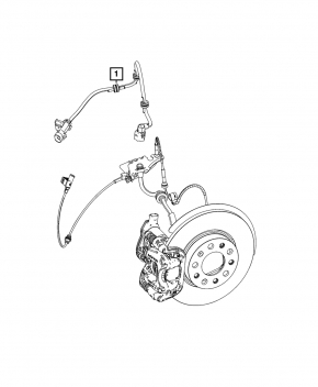 Right electric handbrake wire Jeep Renegade 15-