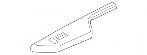 Black front right window control trim for a 19-22 Honda Insight