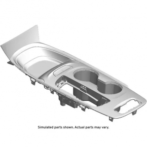 Center console cup holder trim Chevrolet Malibu 16- gray