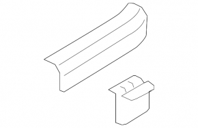 Door sill trim inner rear left Hyundai Tucson 16-21 black