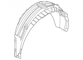 Rear right fender liner for Kia EV6 22-24 GT, GT-Line