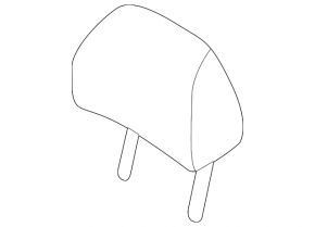 Kia Niro 17-22 HEV rear left headrest, PHEV cloth, gray