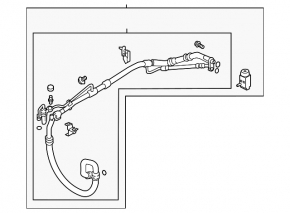 Air conditioner tube heater-condenser Kia Optima 14-15 2.4