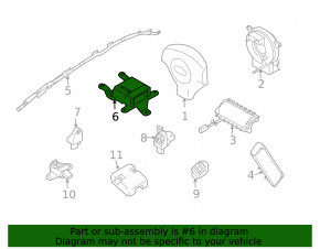 SRS airbag module (airbag computer) for the 2012 Subaru Forester
