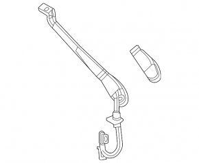 Left wiper arm Mercedes W167 GLE 350 450 20-23