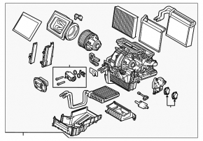 Heater assembly Ford Focus mk3 11-14 manual