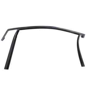 Upper front left door molding for Ford Edge 15-24 matte with glass seal