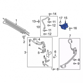 Gearbox Cooler Lincoln MKZ 17-20 2.0T