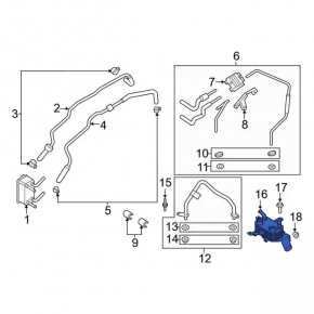 Gearbox Cooler Lincoln MKZ 17-20 2.0T