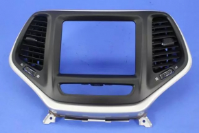 Frame for radio with air ducts Jeep Cherokee KL 14-18 for large display