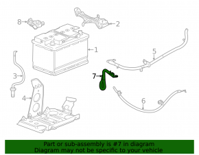 Battery terminal negative Cadillac ATS 13-19