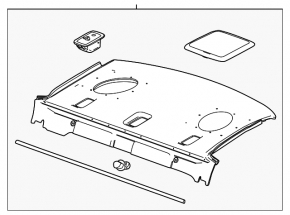 Rear shelf Chevrolet Malibu 13-15
