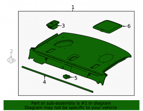 Rear shelf Chevrolet Malibu 13-15