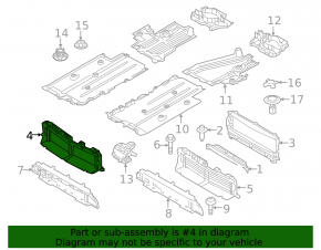 Upper Radiator Duct Volvo XC40 19-25