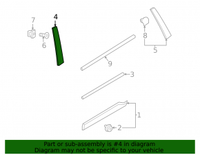 Door trim side front rear right Volvo XC90 16-23