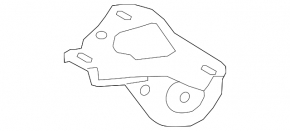 Rear Right Trunnion Bracket Mini Cooper Clubman R55 07-14