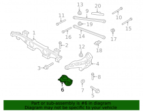 Rear Right Trunnion Bracket Mini Cooper Clubman R55 07-14