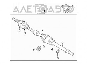 Front left half-shaft drive for Nissan Pathfinder 13-20