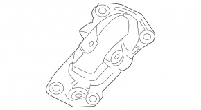 Trailing arm bracket rear left VW CC 08-17