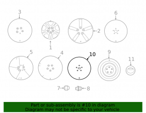 Wheel cap R17 Toyota Rav4 13-18