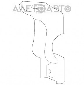 Rear stabilizer mounting bracket right Lexus RX400h 06-09 AWD complete 3 parts