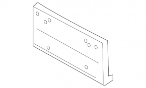Front number plate area BMW 3 F30 12-13