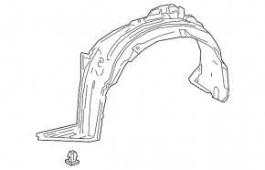 Front right fender liner for Toyota C-HR 20-22 Turkey built