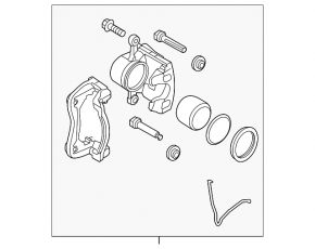 Front left support Kia Niro 17-22 HEV, PHEV